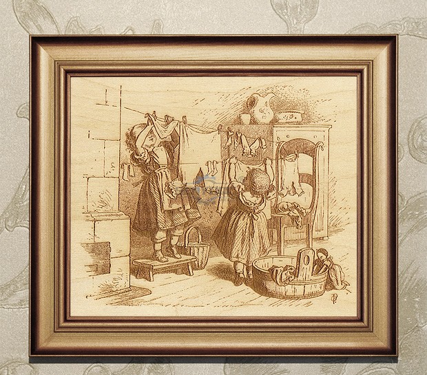 Vintage engraving by Oscar Pletsch