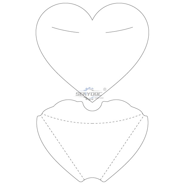 Gift carton Heart with eyes