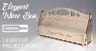 Elegant wine box horizontal