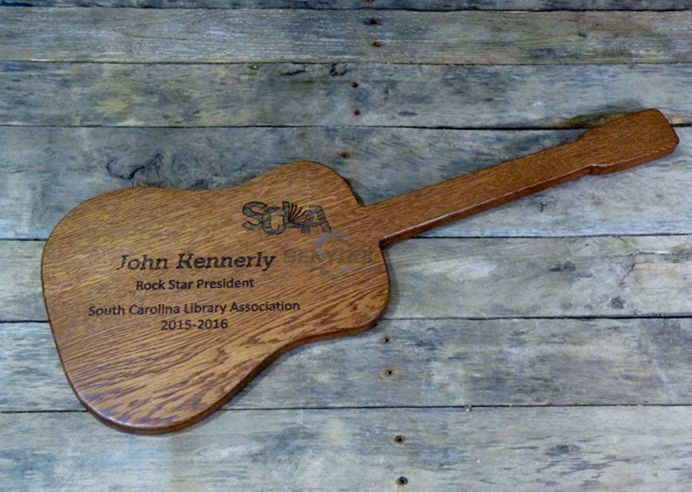 Guitar Shaped Plaque