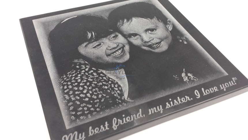 Engraving photos on stone