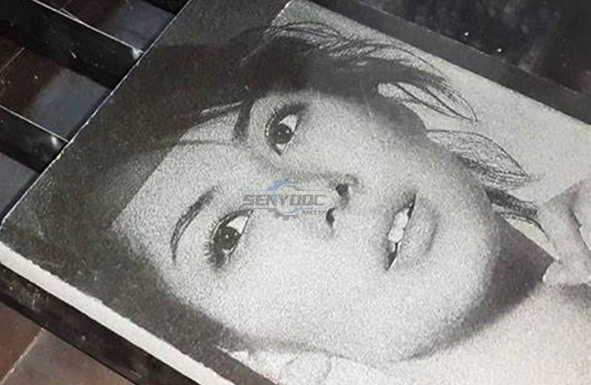 Engraving photos on stone