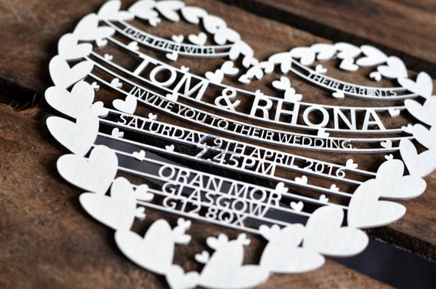 Wedding Planing and Laser Cutting Paper