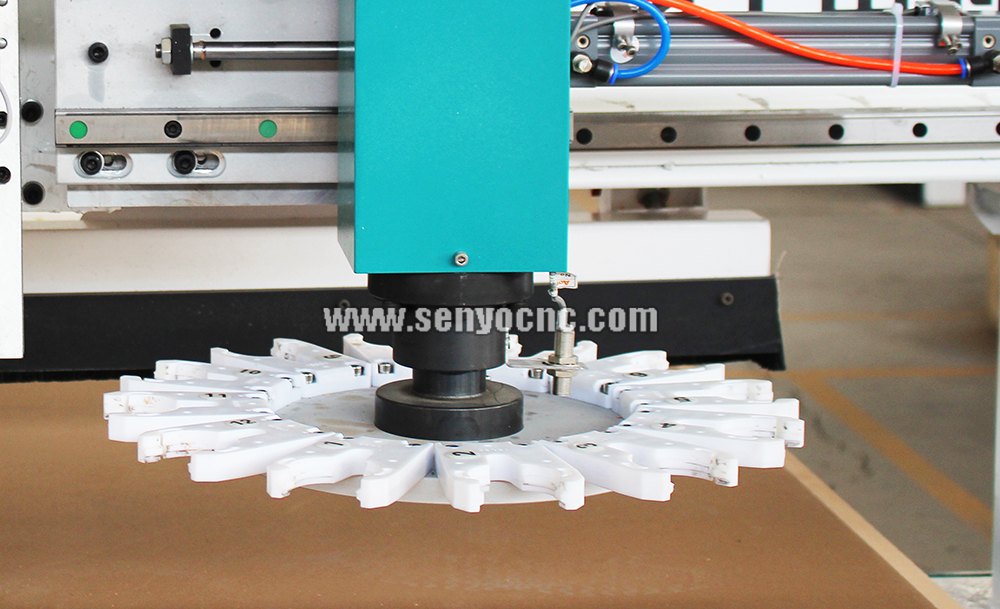 Nesting CNC router ATC tool changer with drilling wood machine designed for cabinet door making