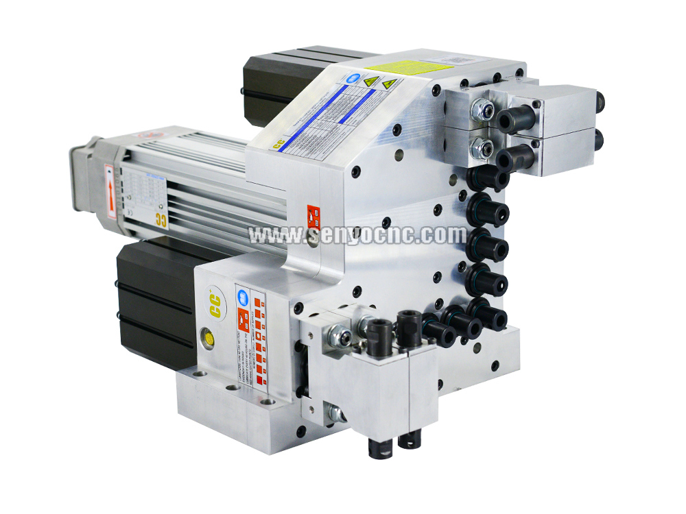 Nesting CNC router ATC tool changer with drilling wood machine designed for cabinet door making