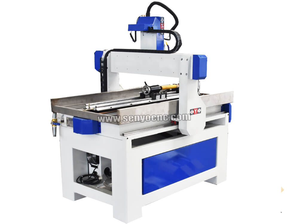 Rotary 4th Axis Hobby CNC Router for Sign Making with Wood, MDF, Aluminum