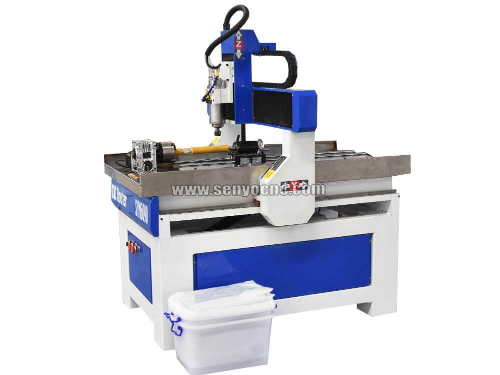 Rotary 4th Axis Hobby CNC Router for Sign Making with Wood, MDF, Aluminum