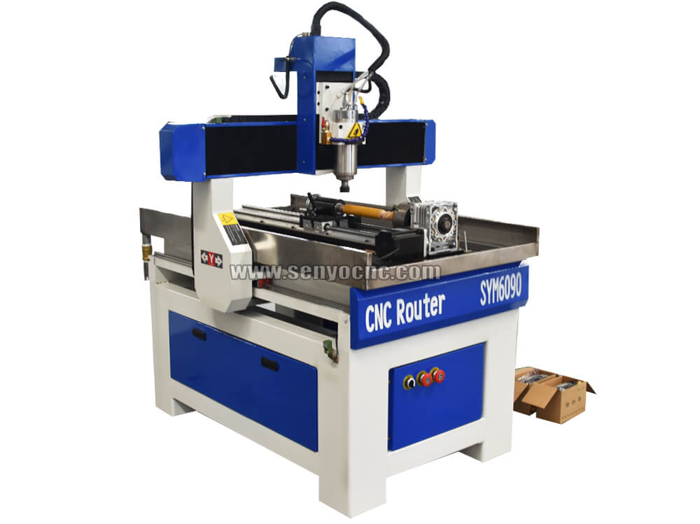 Rotary 4th Axis Hobby CNC Router for Sign Making with Wood, MDF, Aluminum