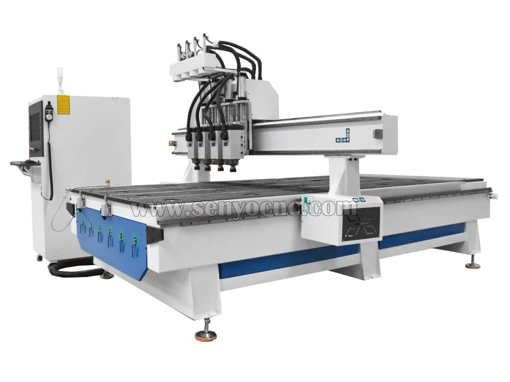 Woodworking Furniture 4 Spindle Atc Cnc Router Machine