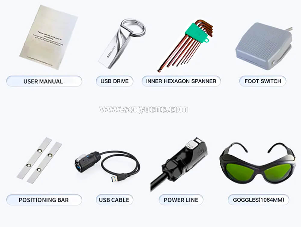 Handheld detachable laser marking machine for tire logo marking