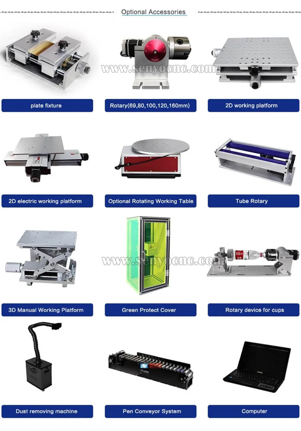 New Design Table design with 2d worktable Fiber Laser Marking Machine