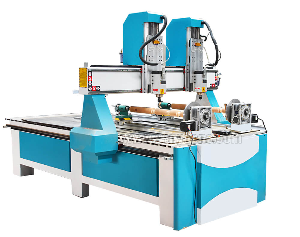 Dual Spindles Wood CNC Machine with 4x8 Table Size for Sale