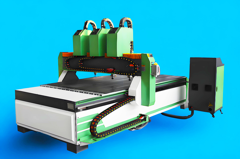 Best Three Heads CNC Router for Furniture Industry Cabinet Making Wood Door Manufacturing
