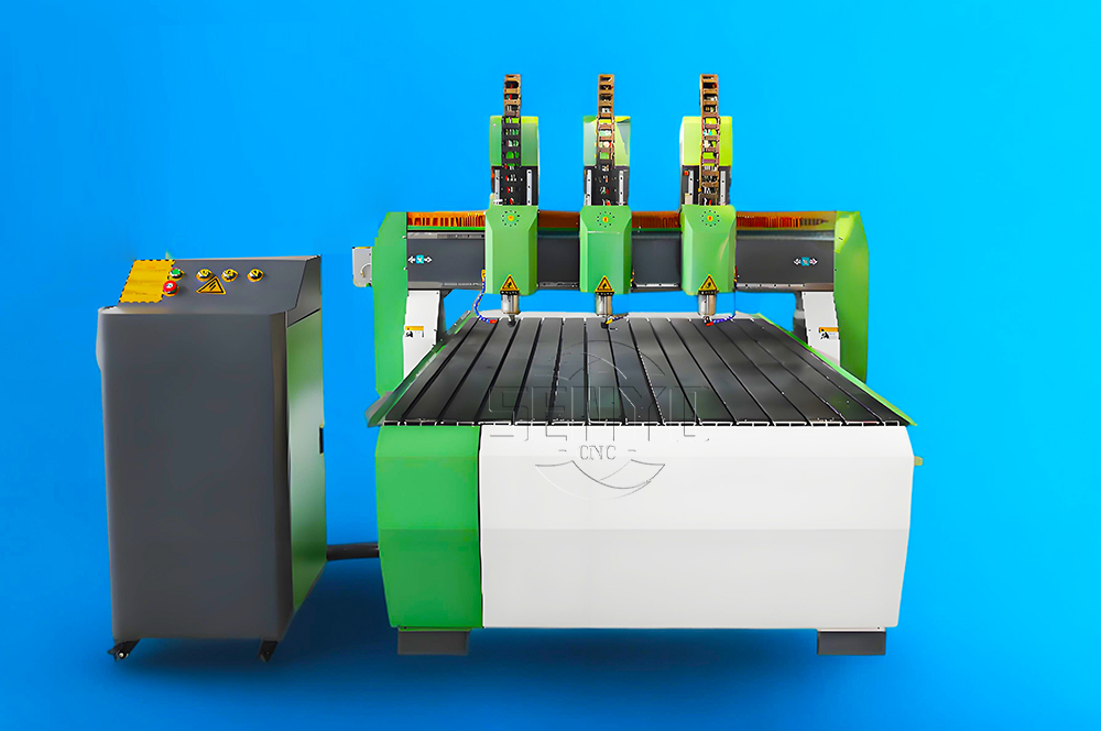 Best Three Heads CNC Router for Furniture Industry Cabinet Making Wood Door Manufacturing