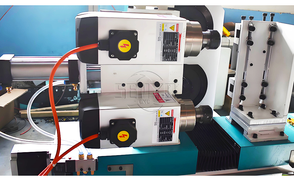 Wood Turning Lathe Machine with Double Axis for Wood Furniture Legs