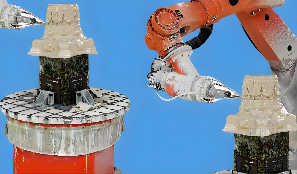 KUKA Robotic Body Granite Engrave 3d Marble Sculpture Carving Statue Making Robot Arm Cnc Stone Machine