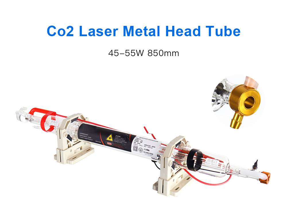 45-55W Co2 Glass Laser Tube Length 850mm Dia.50mm