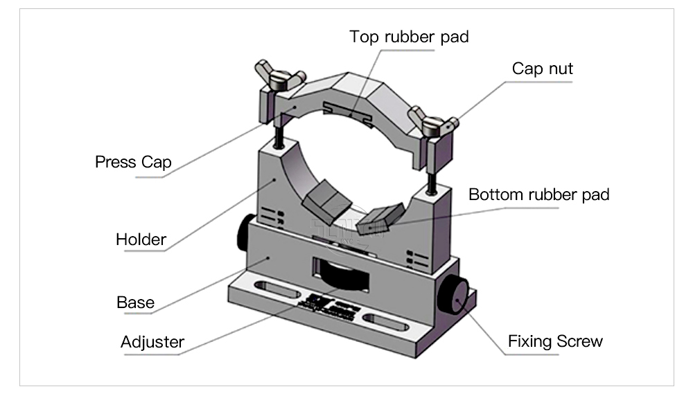 CO2 Laser Tube Holder Support Mount Flexible Plastic 50-80mm for Co2 Laser Engraving and Cutting Machine