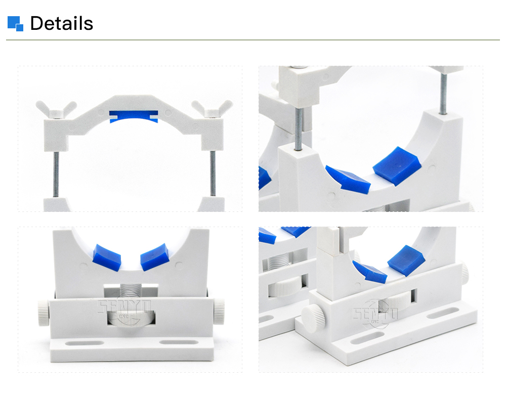 CO2 Laser Tube Holder Support Mount Flexible Plastic 50-80mm for Co2 Laser Engraving and Cutting Machine