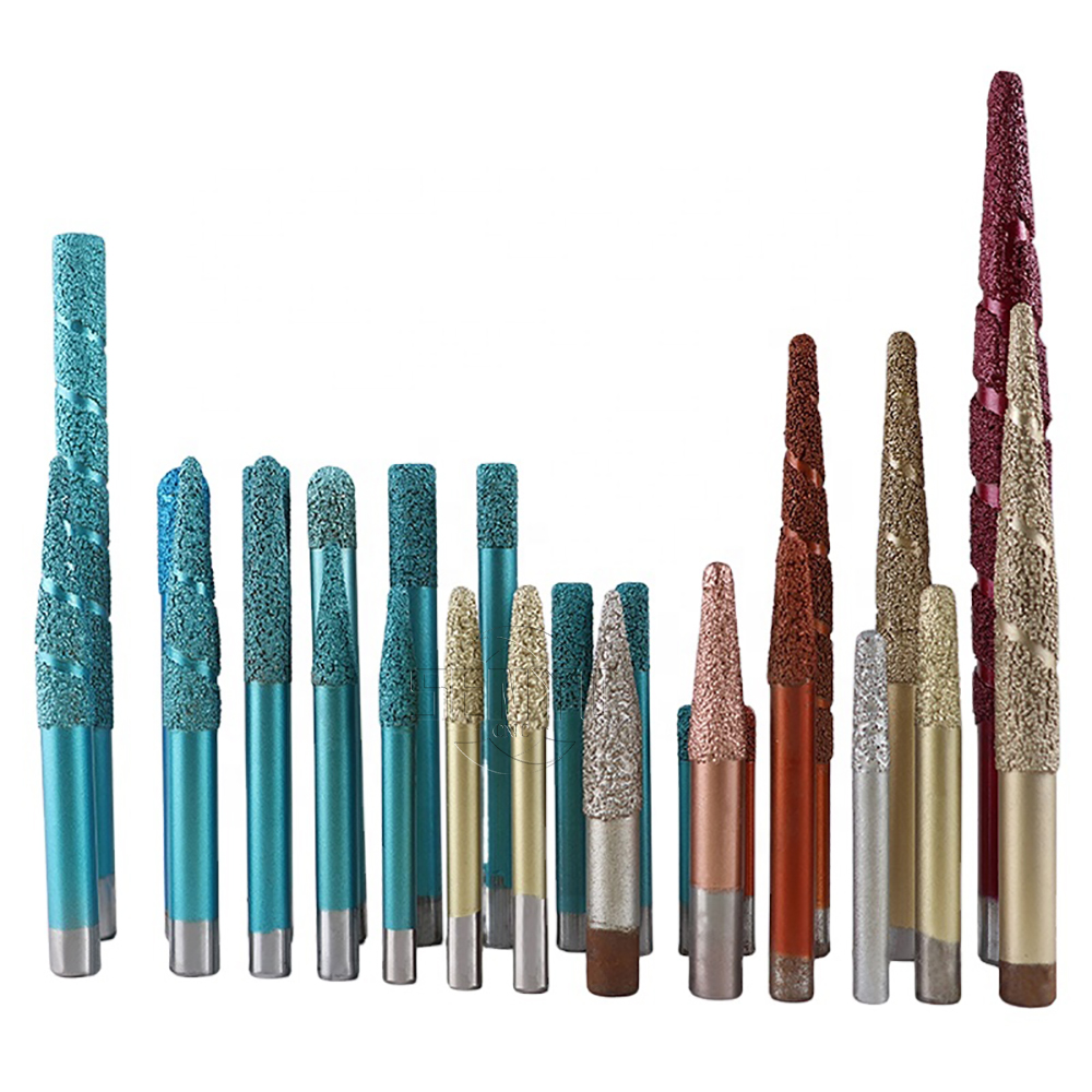 Tapered Diamond 3D Deep Relief Bits for Marble, Granite