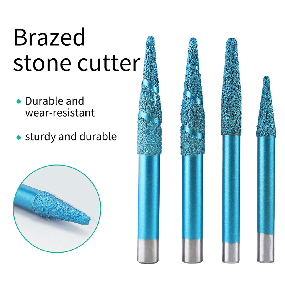 Tapered Diamond 3D Deep Relief Bits for Marble, Granite