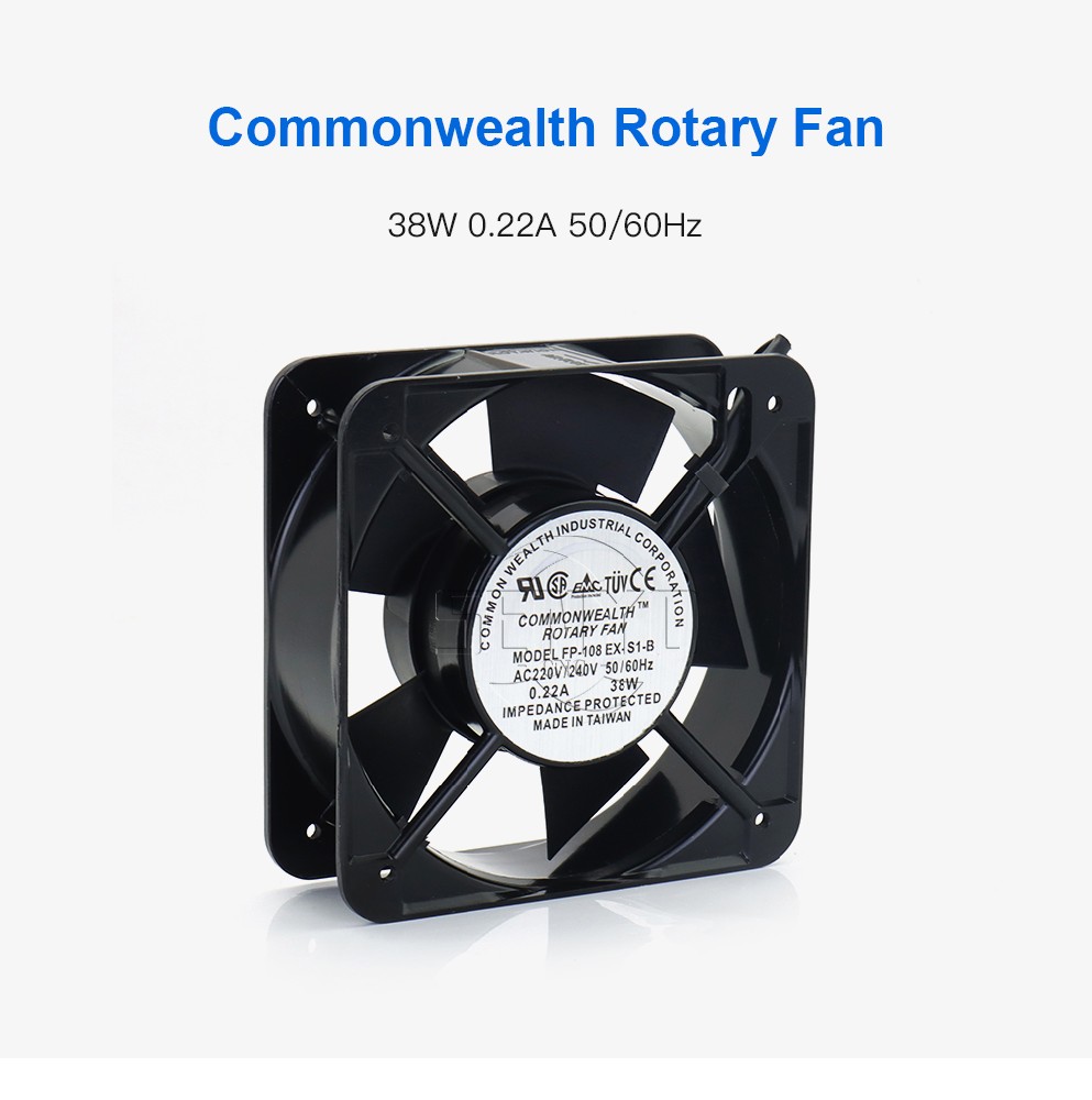 Rotary Fan 150x150x50mm 108EX-S1-S Voltage 220V 38W 0.22A 50-60Hz