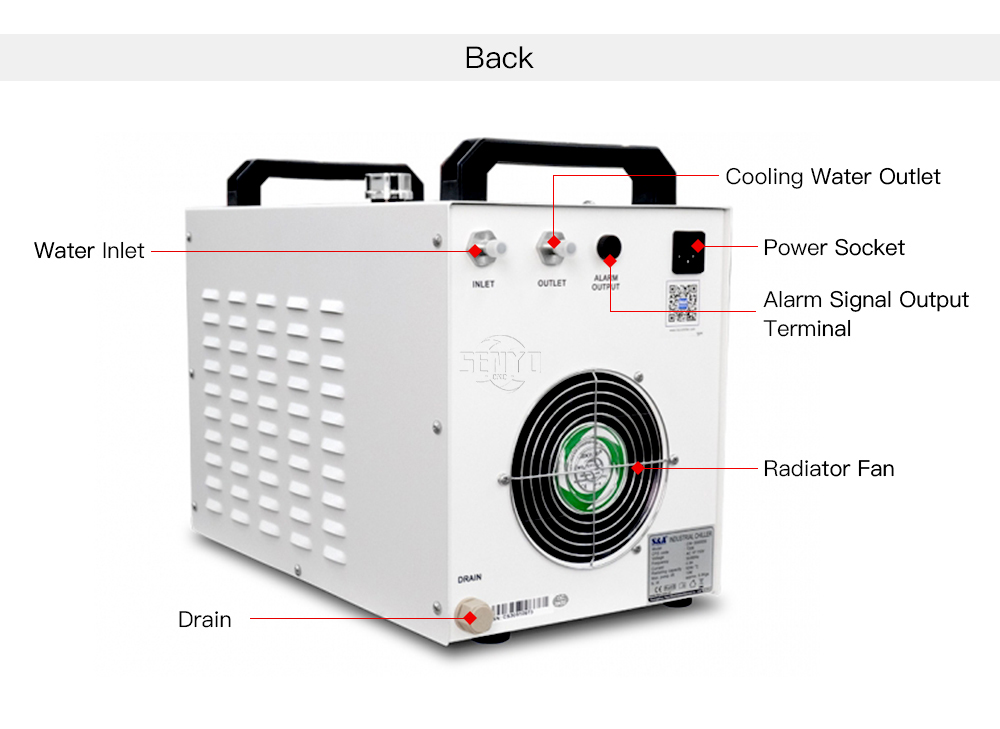 S&A Industry Chiller CW3000 DG110V TG220V for CO2 Laser Cutting Machine Water Cooled Chiller