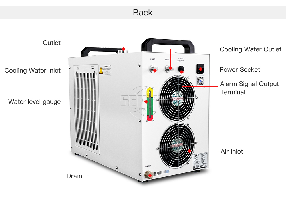 S&A Water Chiller CW5200 CW5202 Industrial Water Chiller for CO2 Laser