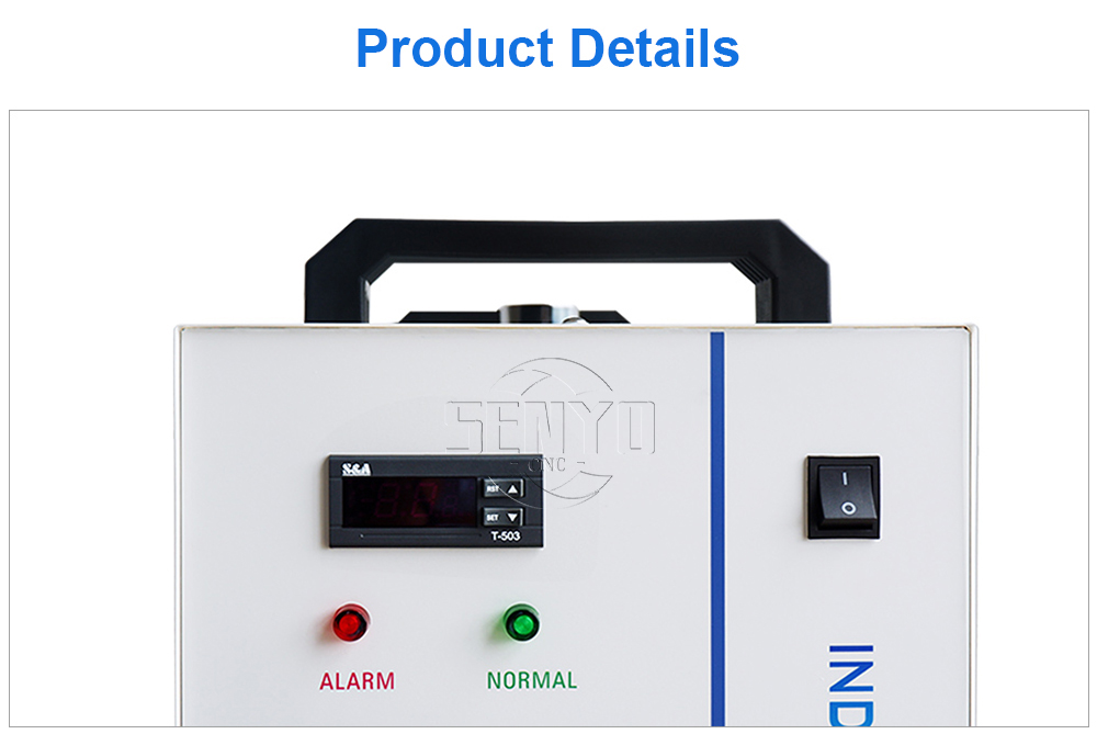 S&A CW5000 Industry Air Water Chiller for CO2 Laser Machine Cooling CNC Spindle 80W 100W 130W 150W Co2 Laser Tube