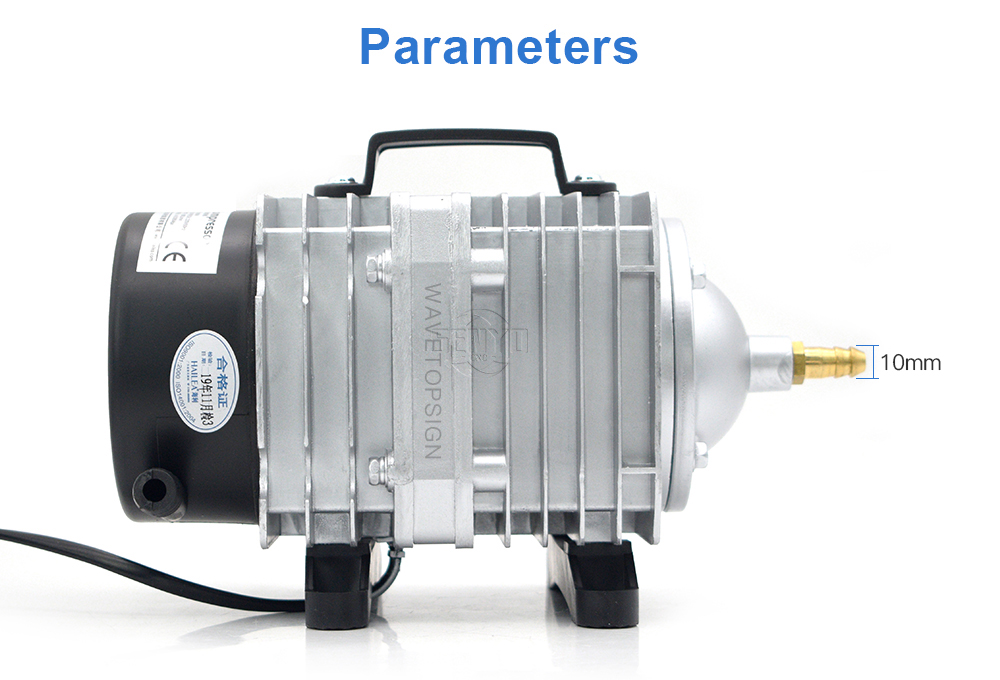 85W ACO-388D Air Compressor Electrical Magnetic Air Pump for CO2 Laser Engraving Cutting Machine