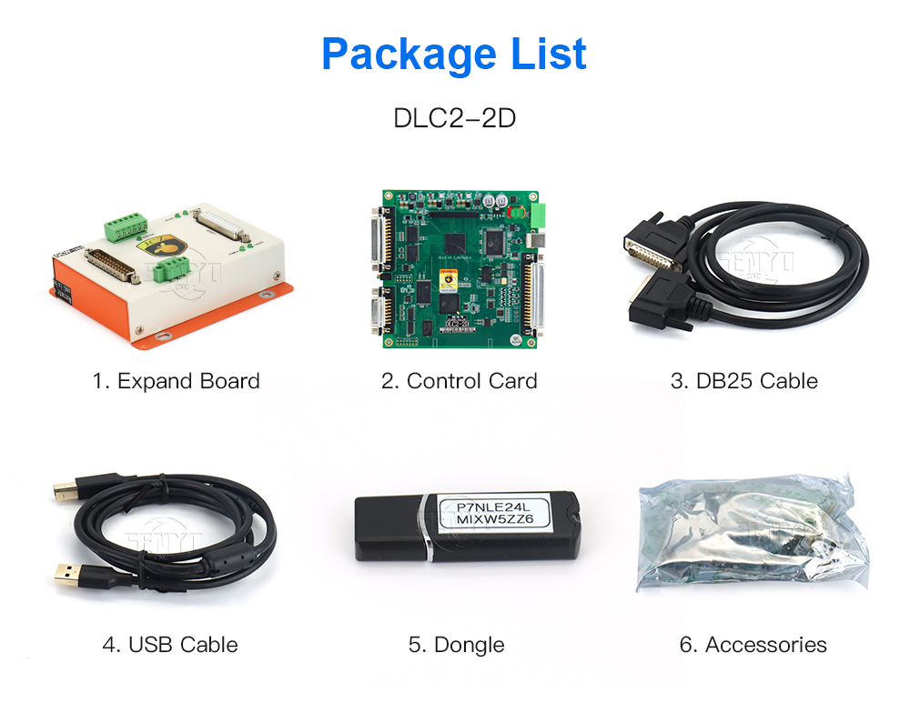 Original JCZ DLC2 Expansion Card EZCAD3 DSP Laser Control Card for IPG SPI Fiber Laser Marking Machine