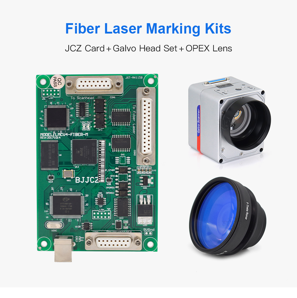 Fiber Laser Galvo Head Set JG Scan Lens JCZ Fiber Laser Control Card Digital Signal for Fiber Laser Marking Machine