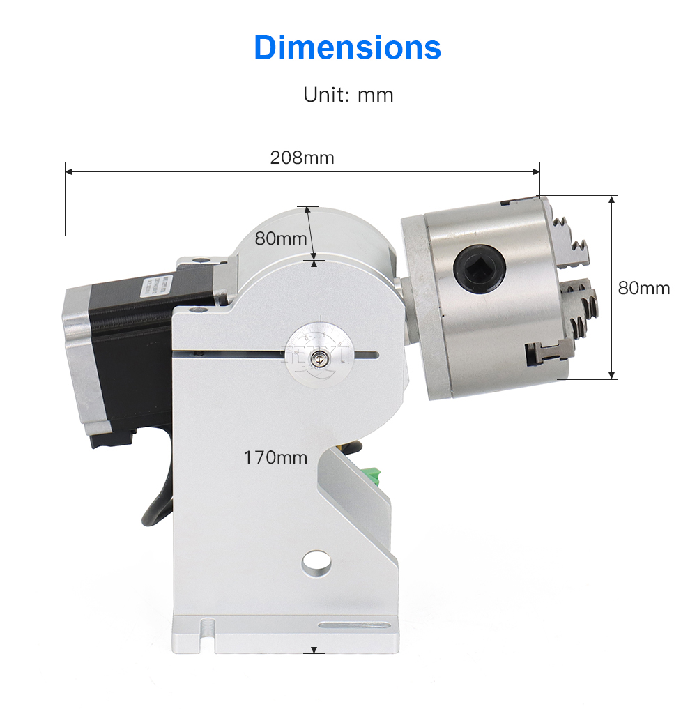 Portable Rotary Chuck 80mm