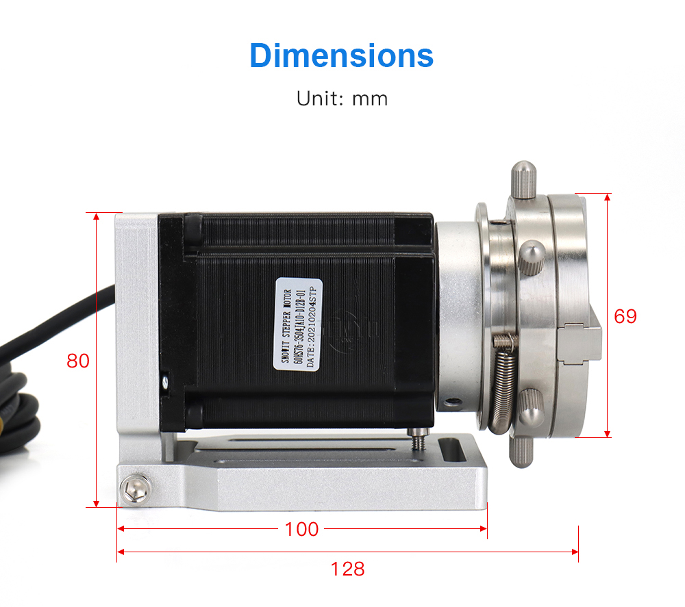 Dia.69mm Rotary Device 2Phase Motor Rotary