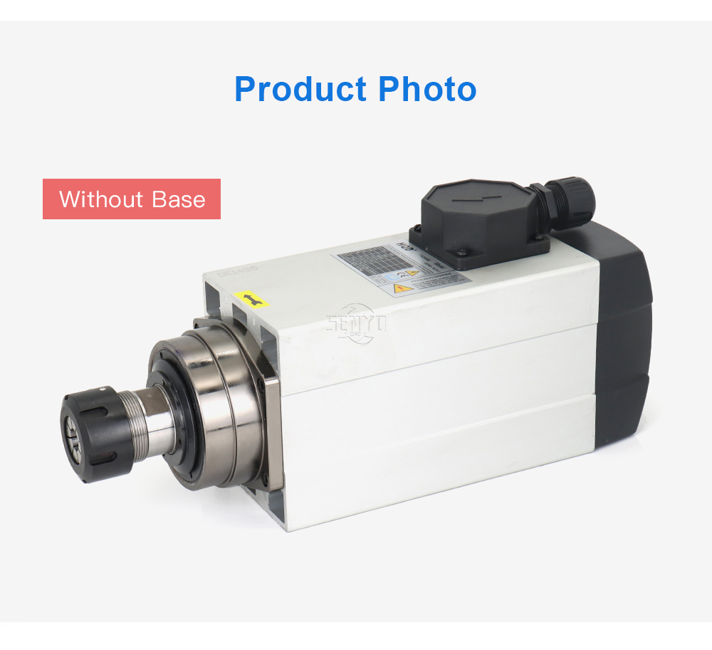 HQD CNC Spindle GDF60-18Z 4.5-6KW Air Cooled Spindle Motor 380V 220V 18000rpm ER32 300Hz