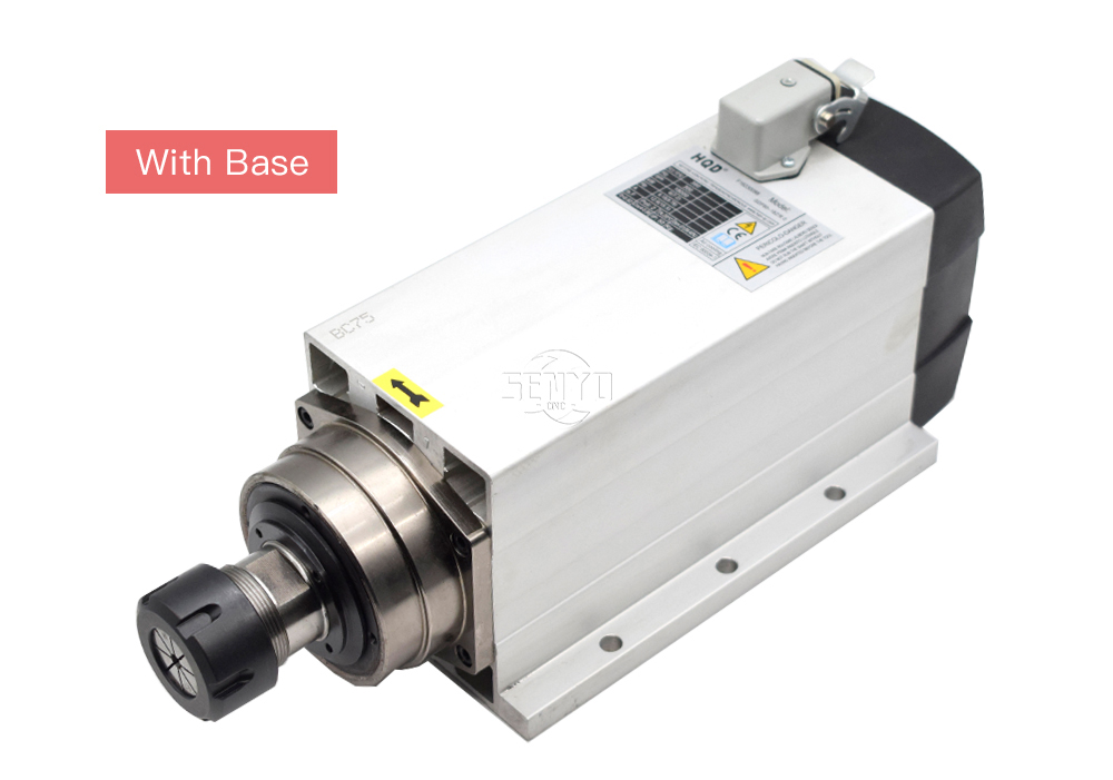 1.5kw 2.2kw 3kw Air Cooled Spindle Motor 220V 380v ER20 Wood Lathe Spindle
