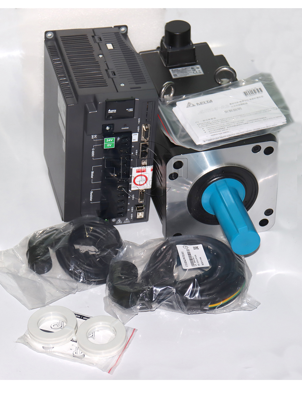Delta 7.5KW 400V Servo Motor Kits ECMA-L11875R3+ ASD-A2-7543-M/E/L/U 47.74N.m 1500RPM