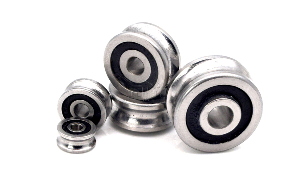 5Pcs U Deep Groove Ball Bearings SG10 SG15 SG20 SG25 Double Row Miniature Pulley Steel Transmission Eccentric Wheel
