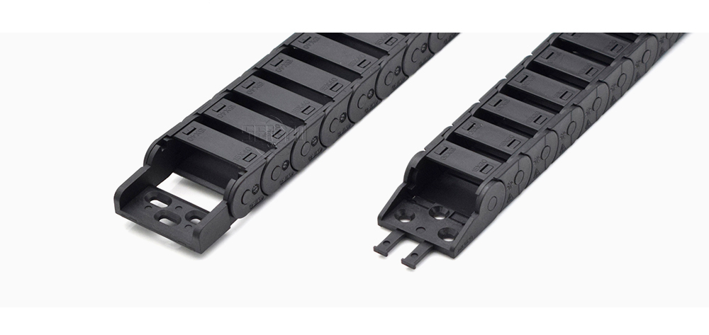 1meter Cable Chain Semi-Enclosed 15*20 30 40 50mm Wire Transmission Carrier Plastic Drag Towline