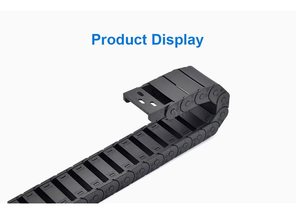 1meter Cable Chain Semi-Enclosed 15*20 30 40 50mm Wire Transmission Carrier Plastic Drag Towline