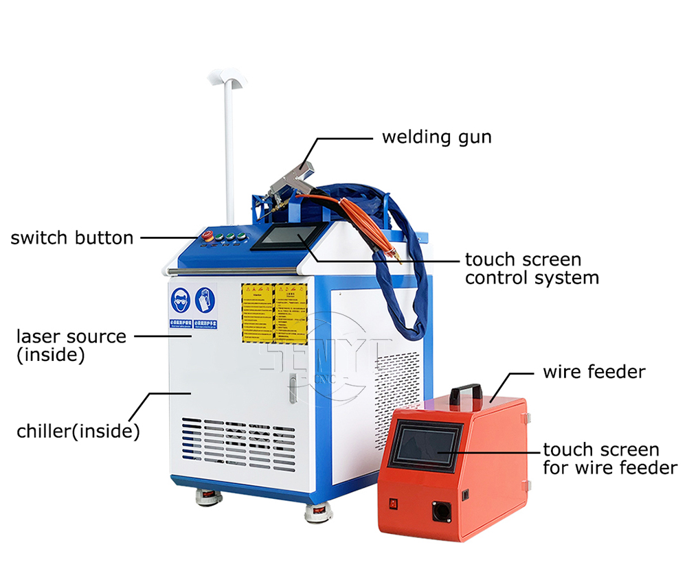 Handheld Laser Welding Machine 4 in 1 Laser Cutting Welding and Cleaning Machine