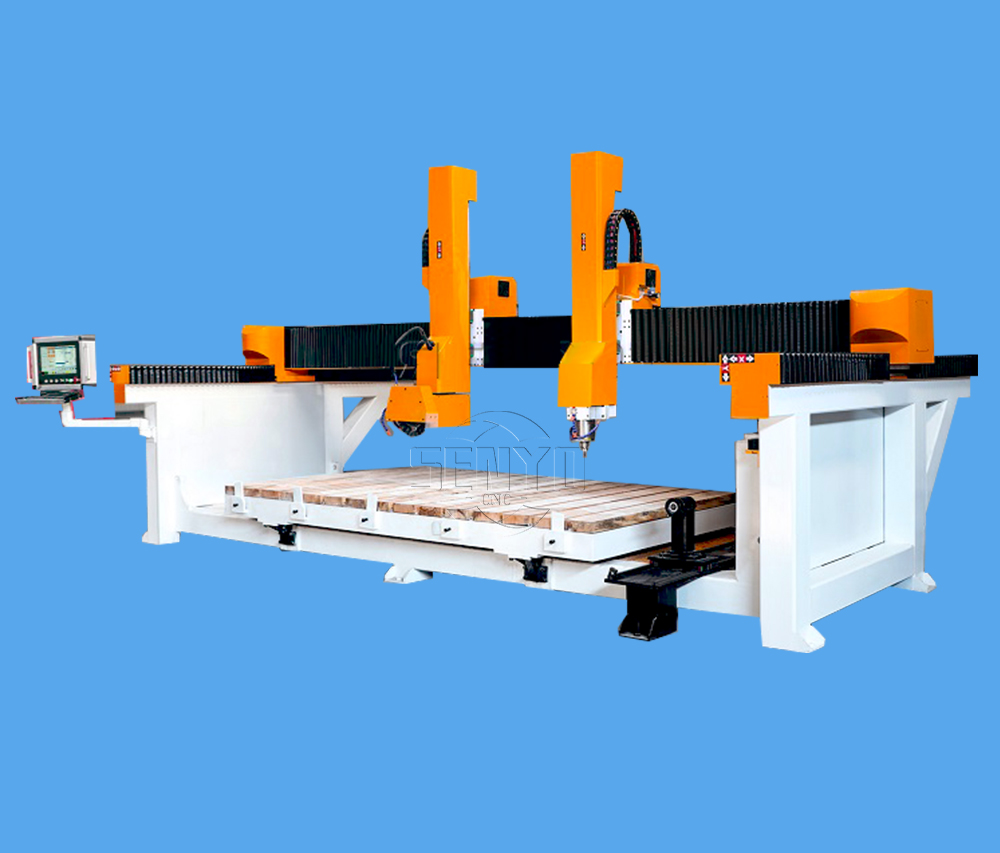Bridge Saw Cutting Machine with Engraving Spindle for Stone Processing Machinery 4 Axis Sintered Marble Granite Slab Tile