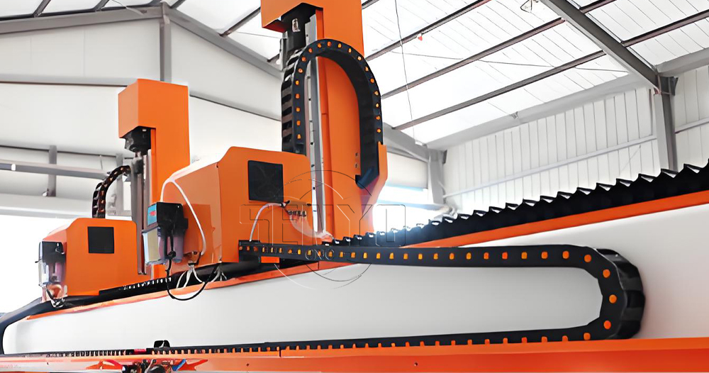 Bridge Saw Cutting Machine with Engraving Spindle for Stone Processing Machinery 4 Axis Sintered Marble Granite Slab Tile