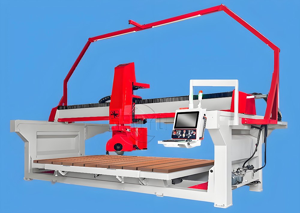 4 Axis Bridge Saw Stone Marble Saw Cutter for Processing Bathroom Countertops