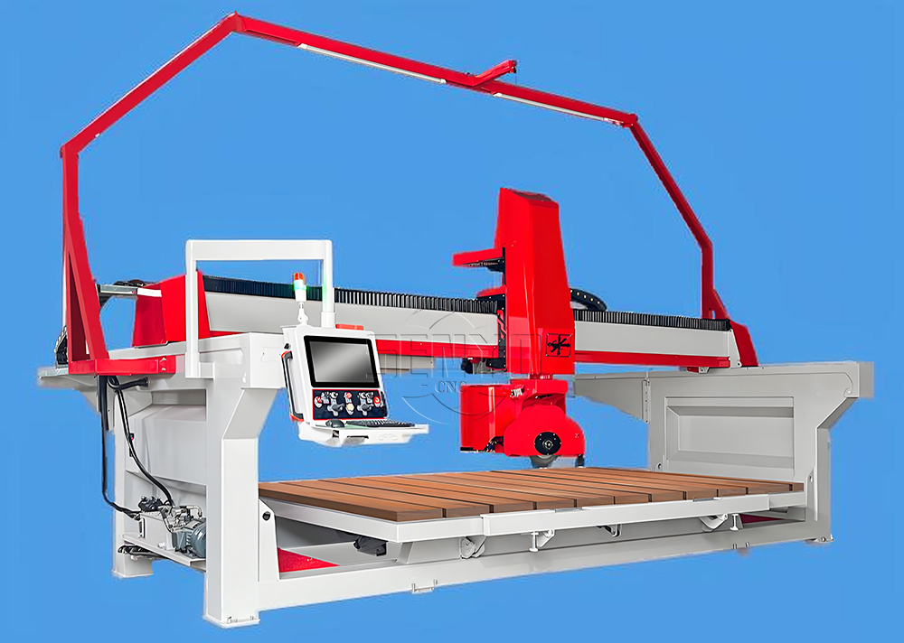 4 Axis Bridge Saw Stone Marble Saw Cutter for Processing Bathroom Countertops