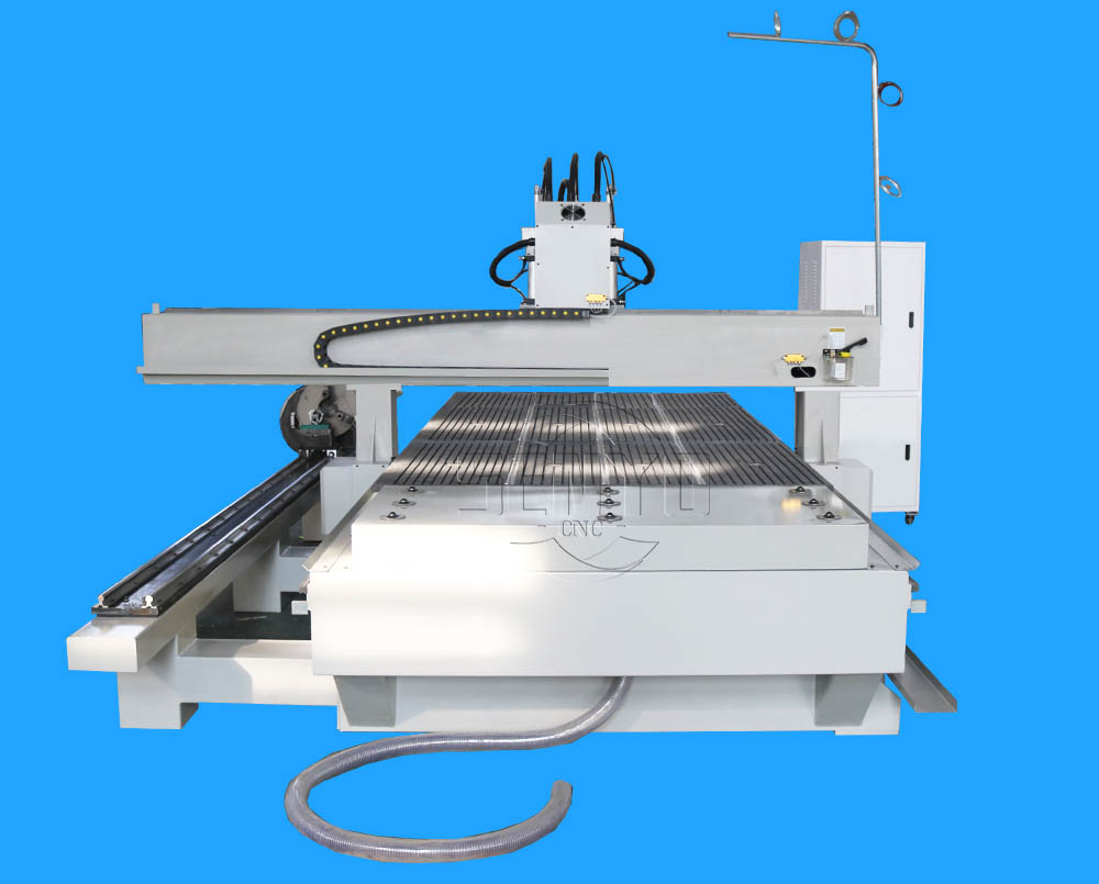 Automatic Tool Change Multi Spindle Three Heads 4 Axis Cnc Wood Router for Furniture,doors,cabinets