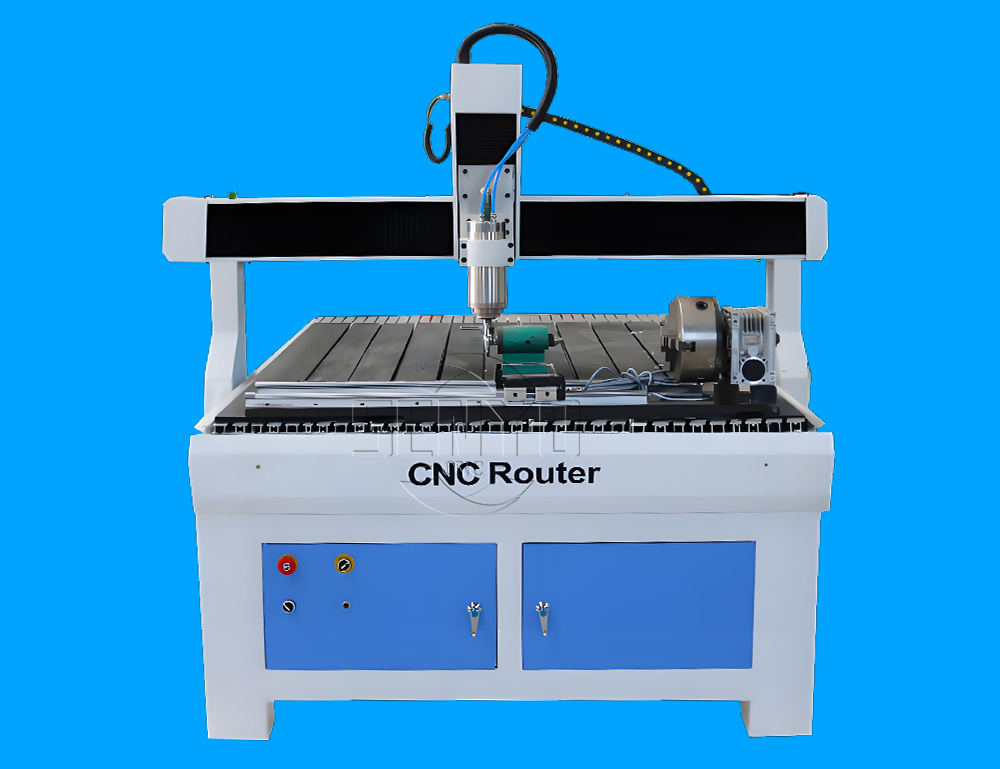 Low Cost 4x5 CNC Router Machine 4th Rotary Axis For Hobby