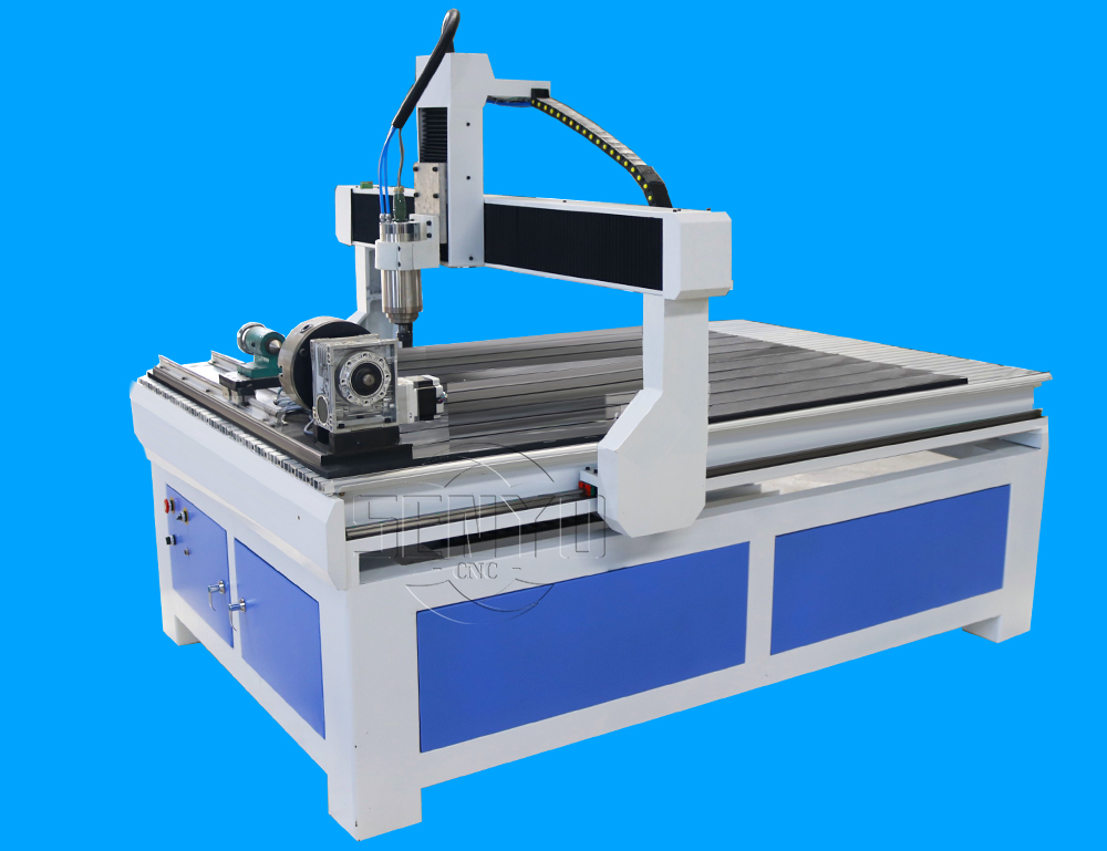 Low Cost 4x5 CNC Router Machine 4th Rotary Axis For Hobby