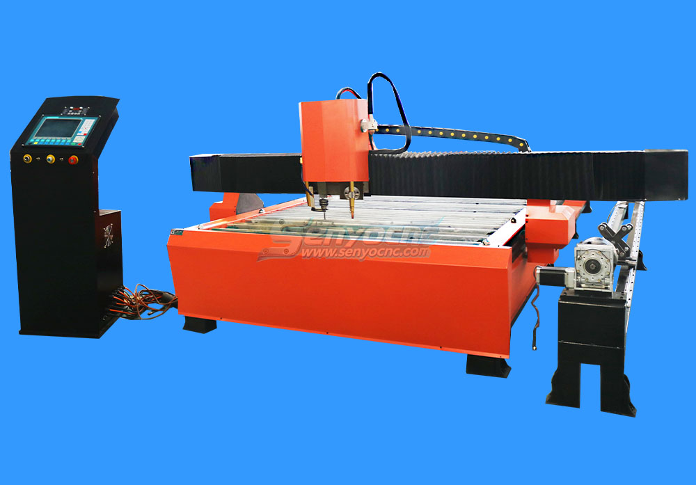 Multi Function Table Cnc Plasma Cutter with Flame Rotary Drilling