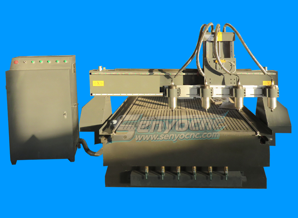 Boost Productivity With 4-Head CNC Wood Router Machine With 4 Rotary Axes